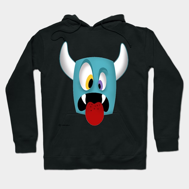 Tiki Monster Mask Hoodie by ivancamilli